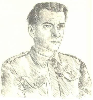 Πέτρος Ρούσος (Σκίτσο: Δημ. Μεγαλίδης)
