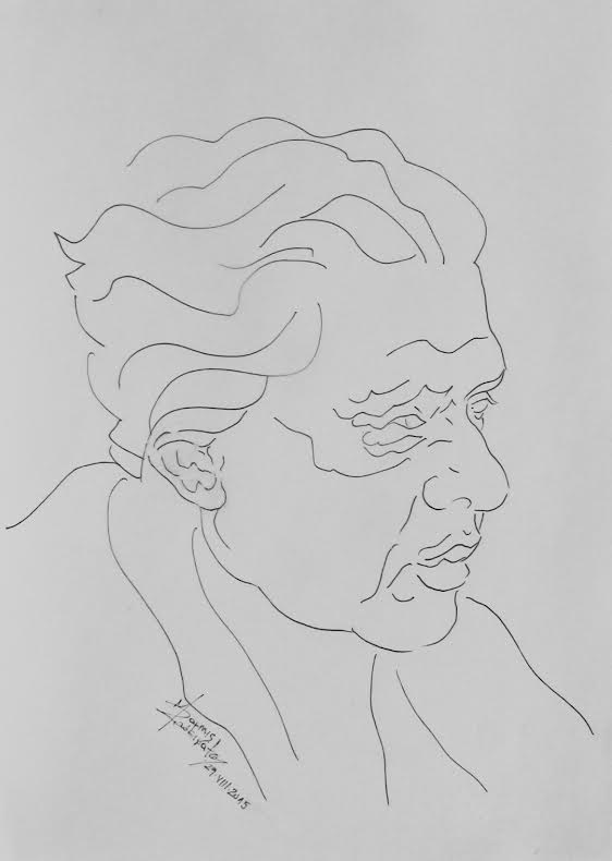 Ένας ακόμη Γκιγιέν του Μπ.Ζ., σε σχέδιο της 29.VIII.2015. Ο Γκιγιέν του εξωφύλλου, σε σχέδιο της 16.XII.2015 (Μελάνια, 29χ21 εκ.)