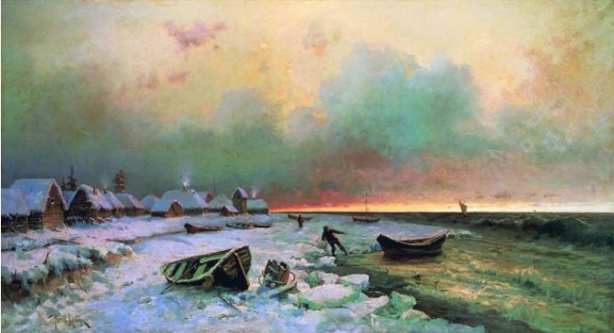Ιούλιος Κλέβερ (1850-1924) Ένα χωριό στο νησί Νάργκεν