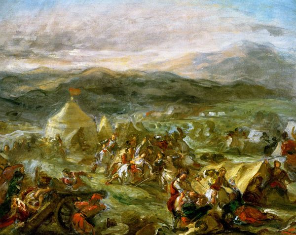 «Ο Μπότσαρης αιφνιδιάζει τους Τούρκους στο στρατόπεδο τους» 