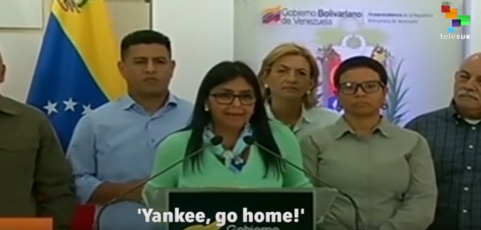 «Yankee go home» – Η αποστομωτική απάντηση της αντιπροέδρου της Βενεζουέλας στον Μάικ Πενς