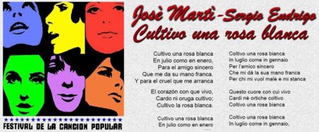 Cultivo una rosa blanca Josè Martì Sergio Endrigo