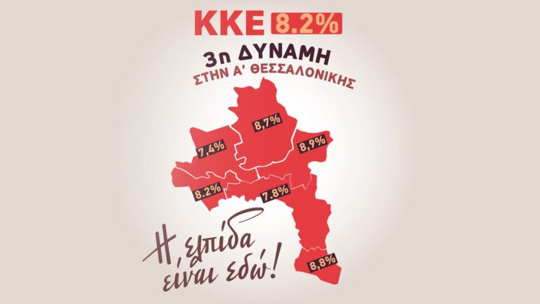 Εκλογές 2023 – Κεντρική Μακεδονία: Παρακαταθήκη για νέους αγώνες η άνοδος του ΚΚΕ