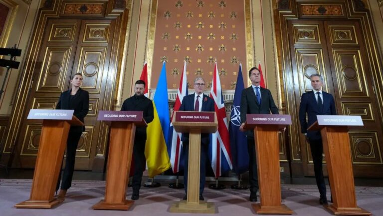 Οι Πρόθυμοι “αγκαλιάζουν” τον Ζελένσκι με τα μάτια στραμμένα στη μοιρασιά της λείας